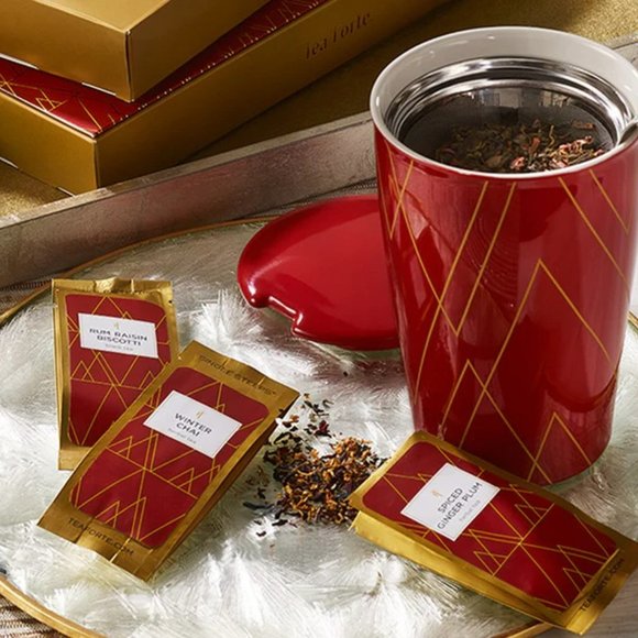 Tea Forte Kati Single Cup Loose Tea Brewing System, Ceramic Cup with Tea Infuser - Picture 4 of 4